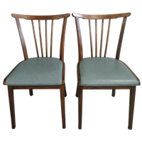Spijlstoelen Midcentury Modern (set)
