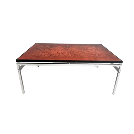 Glazen Salontafel Van Jean René Talopp, 1970's 1