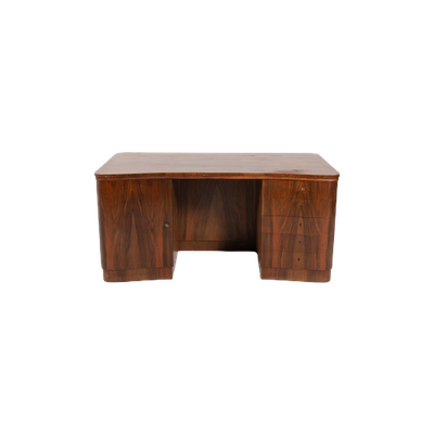 Sculptural Danish Modern Curved Rosewood Desk, 1950’S