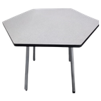 Vintage Formica Hexagon Bijzet Tafel Jaren 60-70 thumbnail 1
