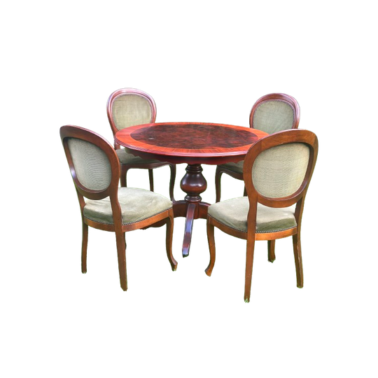Klassiek Roze, Meerkleurig Eettafel 1