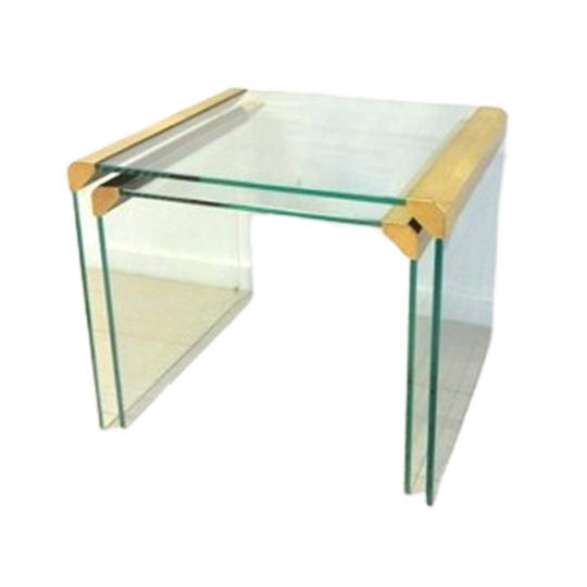 Vintage Bijzettafel Gallotti & Radice Hollywood Regency Goud 1