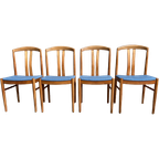 4X Ekstrom Oak Dining Chairs For Johansson & Soner Sweden 1960S thumbnail 1