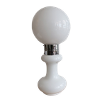 Carlo Nason Birillo Witte Vloer Lamp A.V. Mazzega, Italy 1960 thumbnail 1