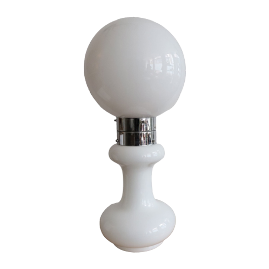 Carlo Nason Birillo Witte Vloer Lamp A.v. <<<brand>>>, Italy 1960 1
