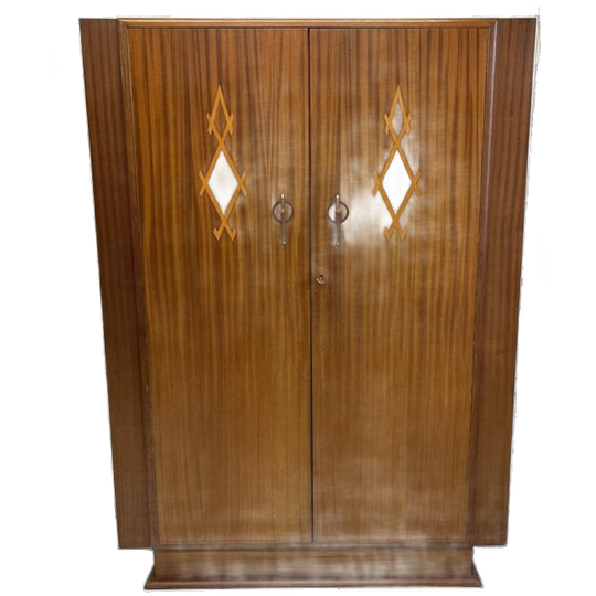 Art Deco Kledingkast Demontabel Vintage Hang Leg 1