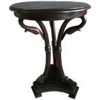Hollywood Regency Bijzettafel Met Zwaanvormige Poten thumbnail 1
