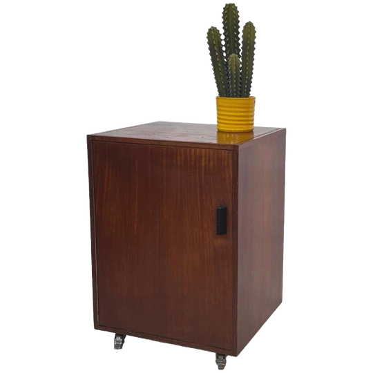 Vintage Kastje Lp Meubel Platenspeler Jaren 60 Teak Fineer 1