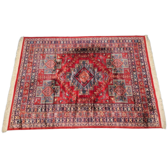 Prachtig Perzisch Tapijt Fijn Handgeknoopt Kleurrijk Oosters 1