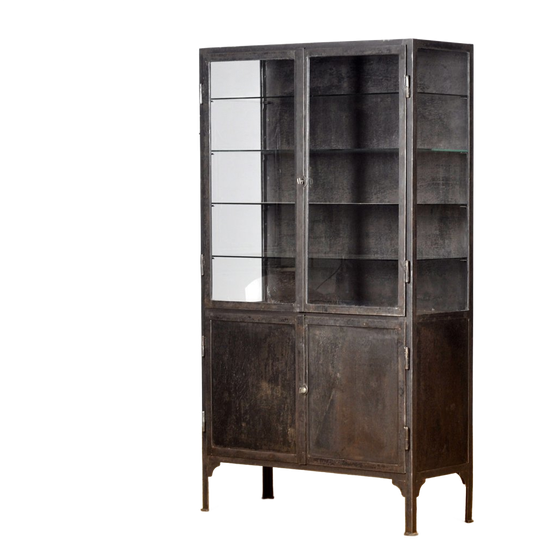 Gepolijste Ijzeren Medicijnkast, 1930’s 1