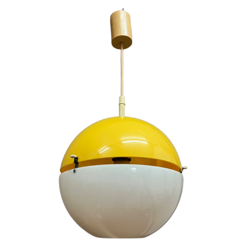 Vintage Space Age Kunststof Hanglamp “Ball” Design