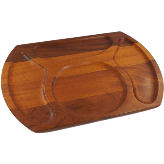 Teak Houten Tray Vlakverdeling 1