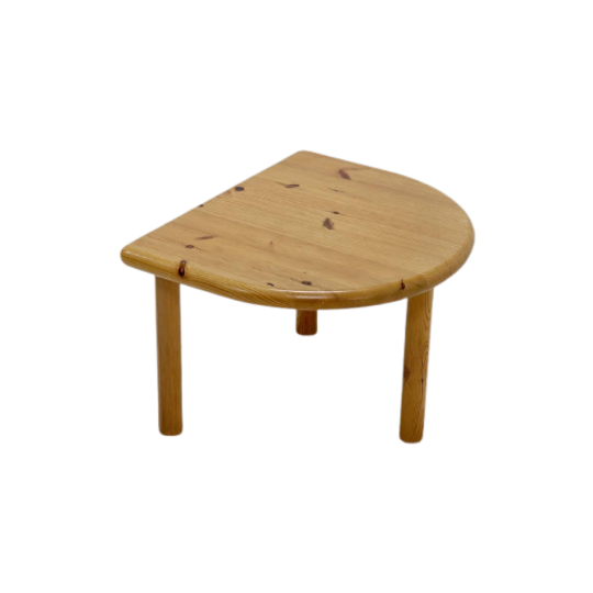Solid Pine Coffee Table Or Side Table By Rainer Daumiller For Hirtshalls Sawmills 1970s 1