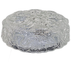 Vintage Ice Glass Plafondlamp Glas Plafonniere Lamp '60 thumbnail 1
