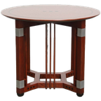 Mooie Ronde Schuitema Bijzet/salontafel Uit De Decoforma Serie In Art Deco Stijl thumbnail 1