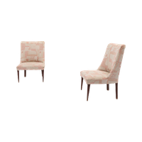 1960’S Pair Of Italian Mid-Century Side Chairs/Boudoir Chairs