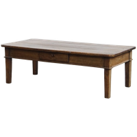 Charmante Antieke Salontafel Met Een Lade En Prachtige Details