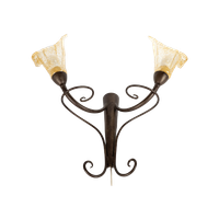 Lam - Lightning - Wandlamp - Made In Italy - Metaal - Mond Geblazen Glas - 2000