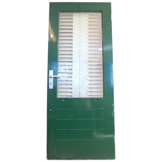 Hardhouten Achterdeur Met Dubbelglas 1