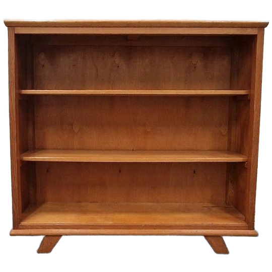 Vintage Boekenkast Kast Schuine Pootjes Retro Kastje Open 1