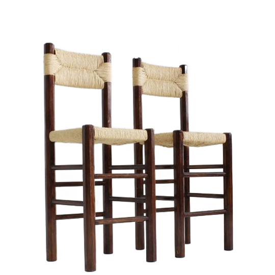 Set Vintage Italiaanse Houten Bar Krukken 1