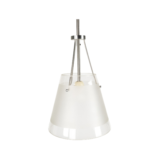 Hala Zeist - Hanglamp - Gesatineerd Glas - Gemerkt - Post Modern - 80's 1