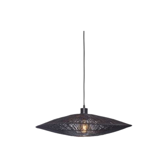 Good&mojo Hanglamp Iguazu - Jute Zwart - Ø55cm 1