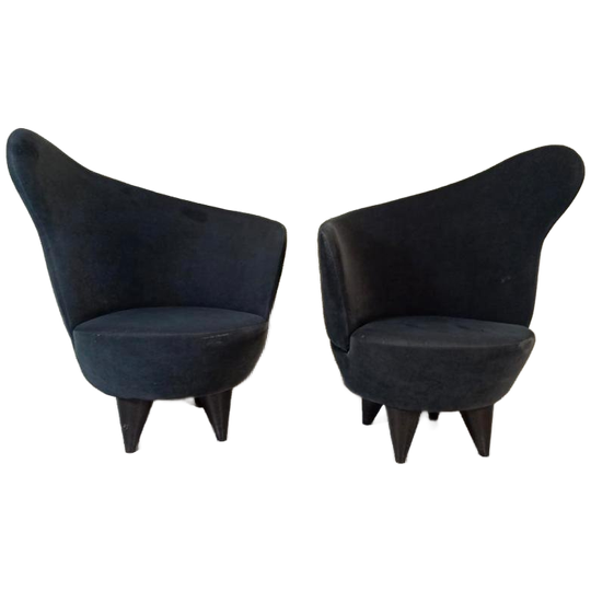 1 X Vintage Oortjes Design Fauteuil, P/p/s 1