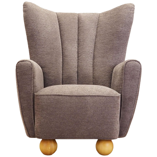 Grijze fauteuil, Scandinavisch design, productie: Denemarken 1