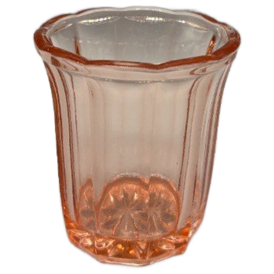 Roze Kristallen Lepelvaasje 50's 1