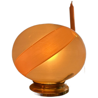 Murano Glass Pink Swirl Table Lamp