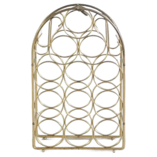 Gouden Metalen Flessenrek 1