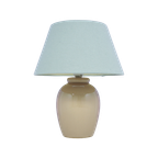 Taupe Tafellamp Groene Lampenkap thumbnail 1