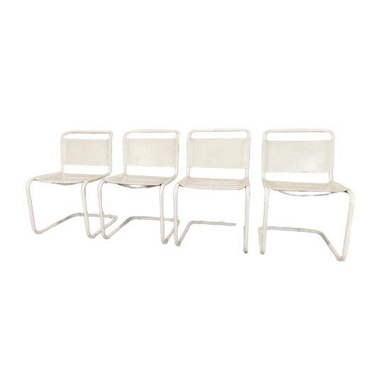 Set Van 4 Vintage Mart Stam Design Buisframe Stoelen 1