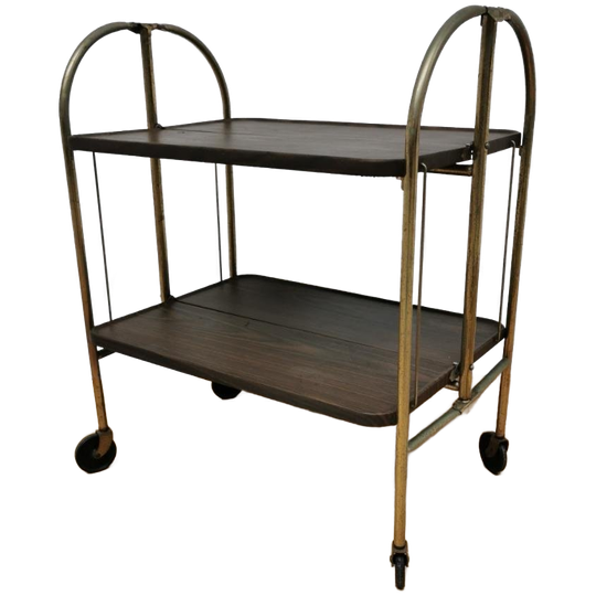Vintage Barcart Drankenkar Trolley Butlerwagen Serveerwagentje 1
