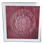 Zeefdruk Van Paul Baars, Moscow Manholecover Uit 1981 thumbnail 1