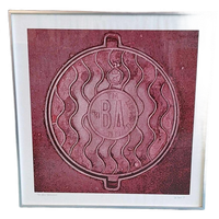 Zeefdruk Van Paul Baars, Moscow Manholecover Uit 1981