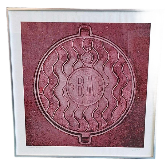 Zeefdruk Van Paul Baars, Moscow Manholecover Uit 1981 1