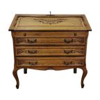 Brocante Queen Ann Secretaire, Ladekast, Landelijk Bureau thumbnail 1