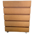 Scandinavisch Design Houten Ladekast , Jaren 70 thumbnail 1