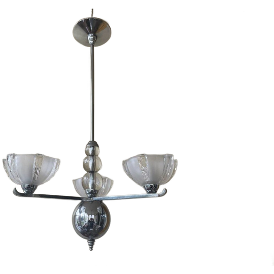 Aparte Art Deco 1930 Hanglamp Plafondlamp Lamp Frans 1