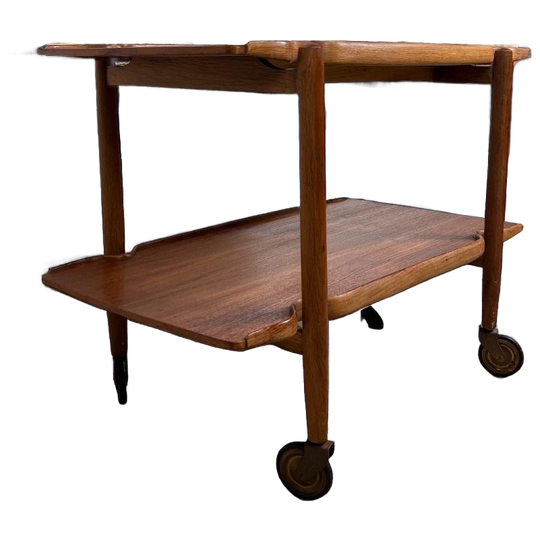 Vintage Houten Bar Cart / Roltafeltje / Barmeubel 1