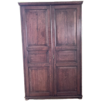Antiek Engels Eiken Kledingkast/ Hang/ Leg Kast,