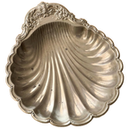 Vintage Large Silver-Plated Shell Dish thumbnail 1