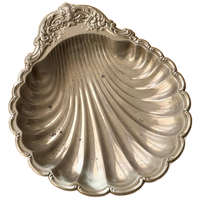 Vintage Large Silver-Plated Shell Dish