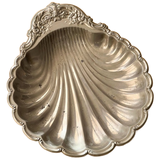 Vintage Large Silver-plated Shell Dish 1