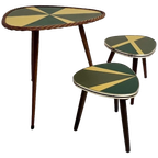 Set Van 3 Gerestaureerde Plantentafels Uit Frankrijk, 1960's thumbnail 1