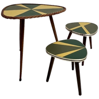 Set Van 3 Gerestaureerde Plantentafels Uit Frankrijk, 1960's