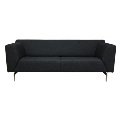 Als Nieuw! Zwarte Stoffen Rolf Benz Linea Design Bank