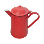 Koffiepot Rood Emaille thumbnail 1